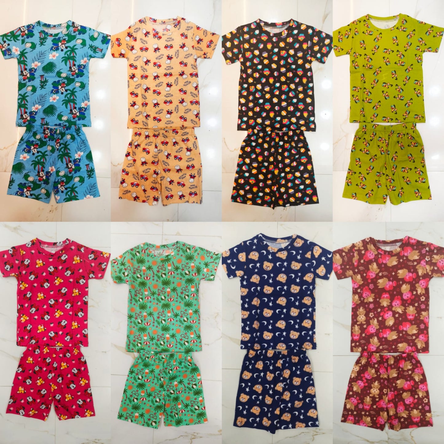 KIDS T-SHIRTS & SHORTS COMBO 599/- Only