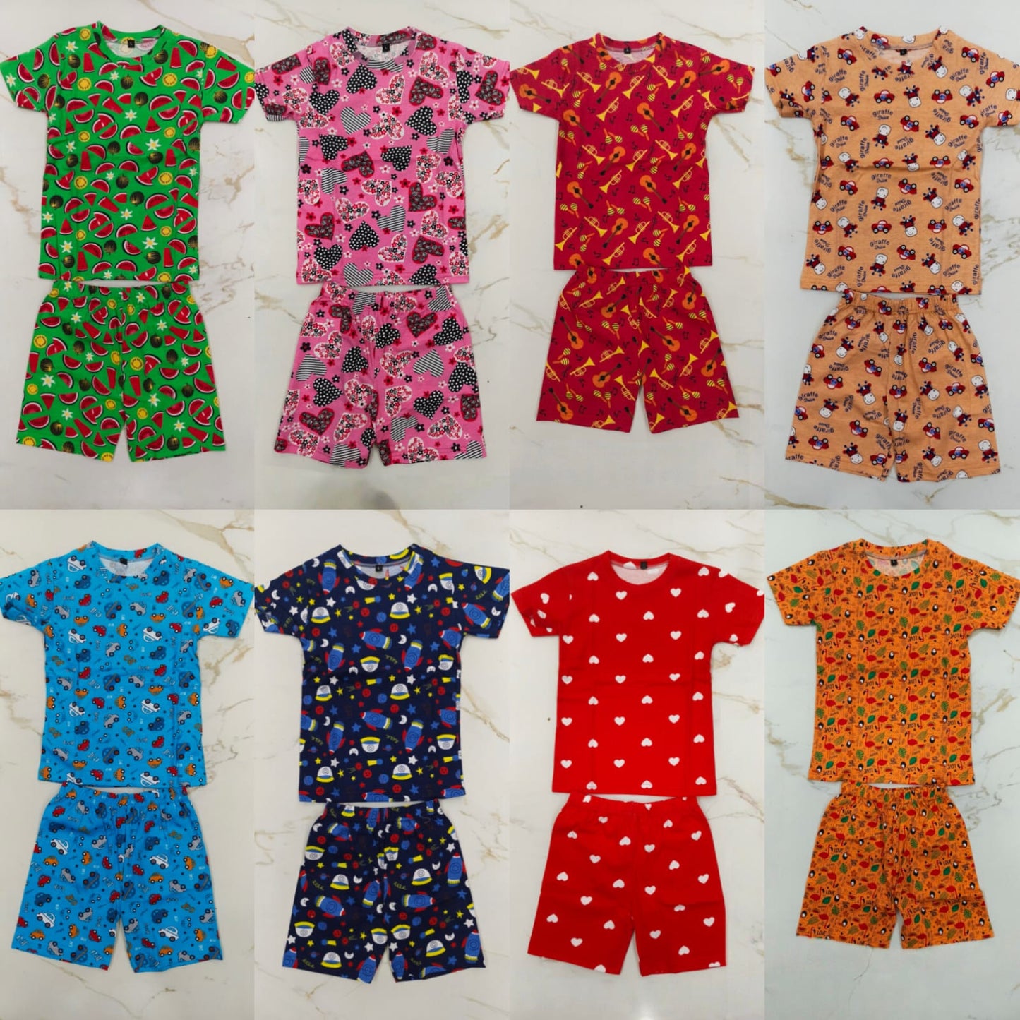 KIDS T-SHIRTS & SHORTS COMBO 599/- Only